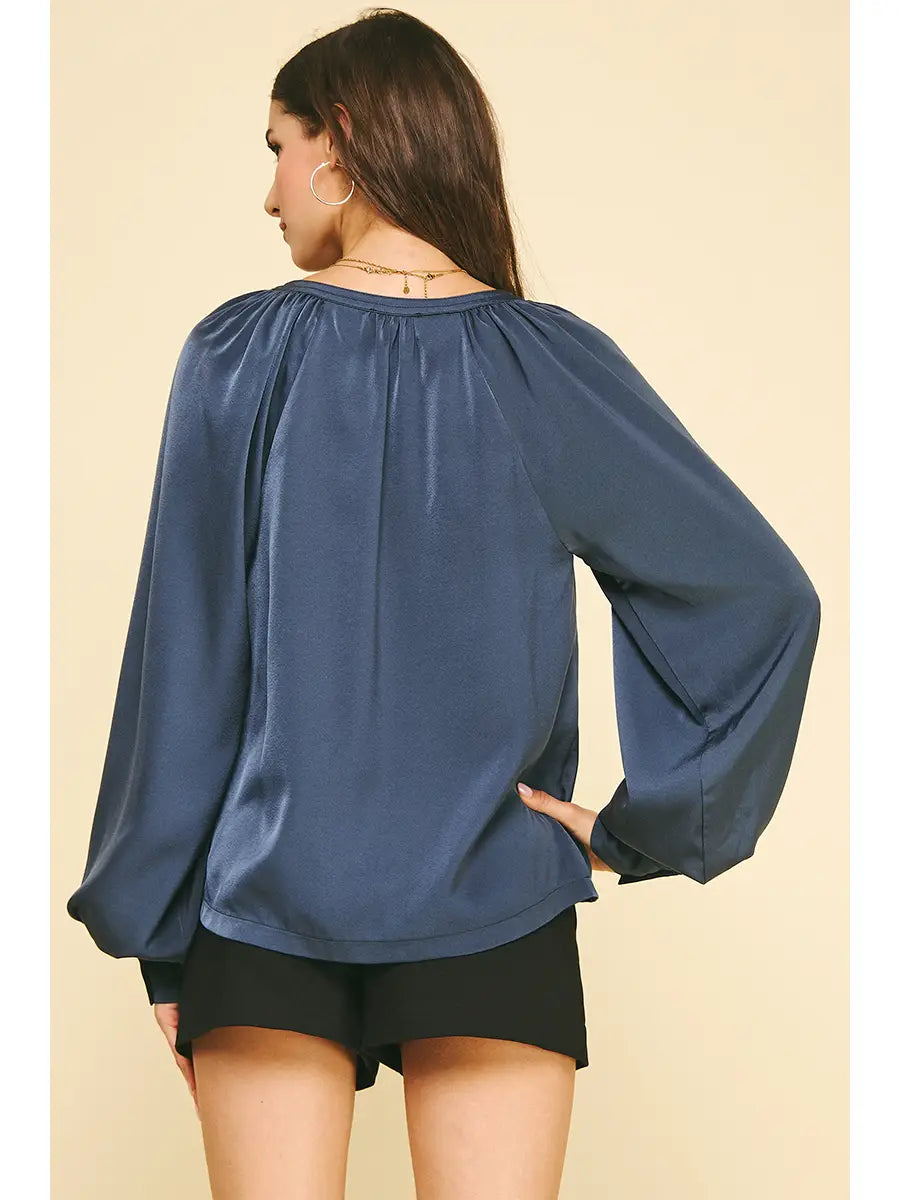 V-neck Woven Blouse