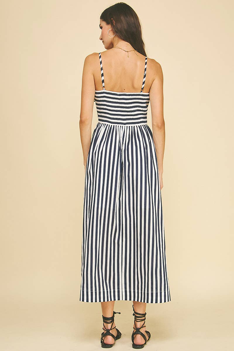 Striped Midi Dress