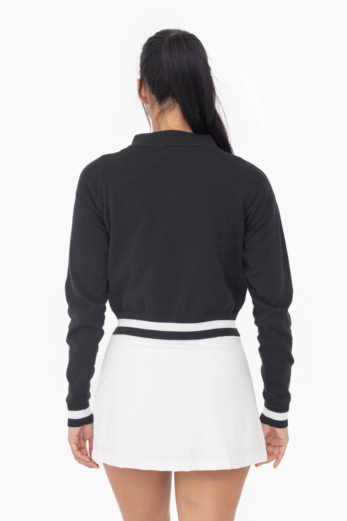 Lightweight Varsity Stripe Cotton Zip Up Jacket
