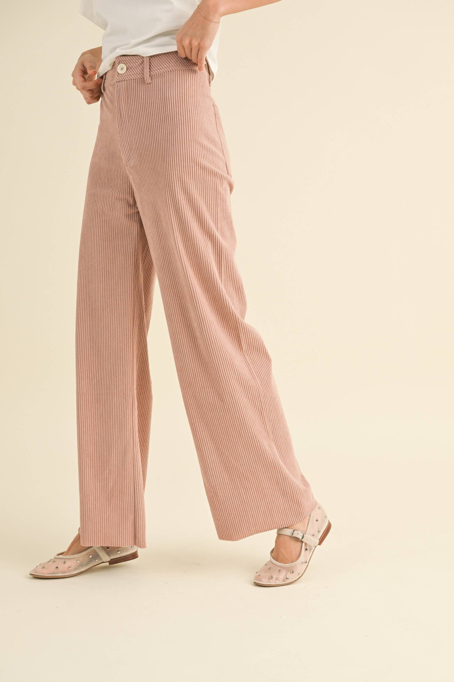 Corduroy Raw Edge Pants