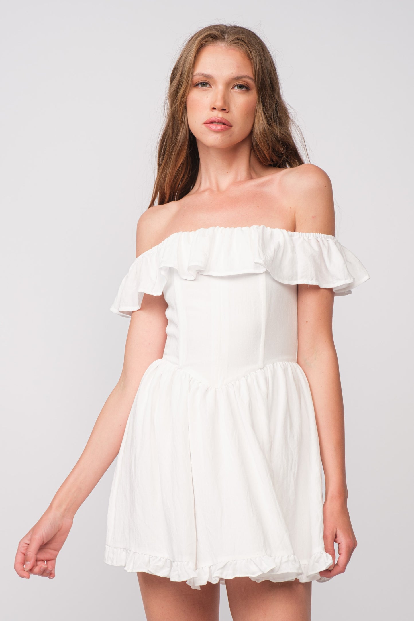 Off the Shoulder Mini Dress