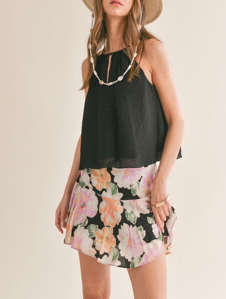 Pleated Halter Top