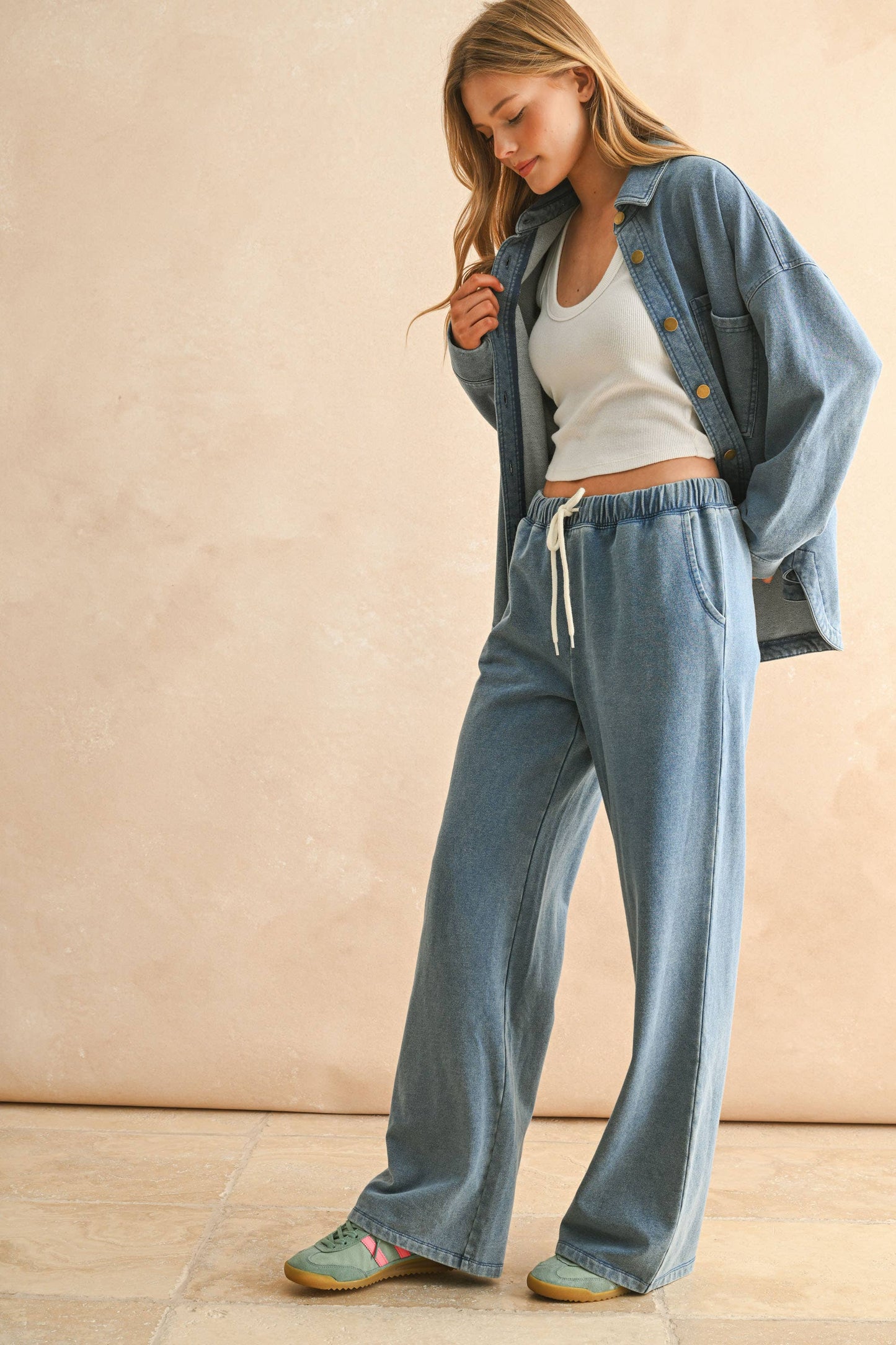 Washed Knitted Pants
