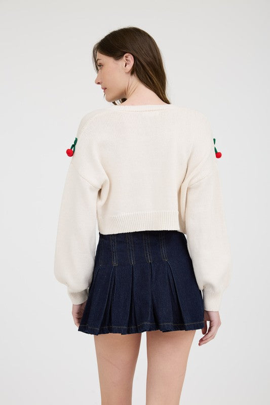 Cherry Detail Cardigan