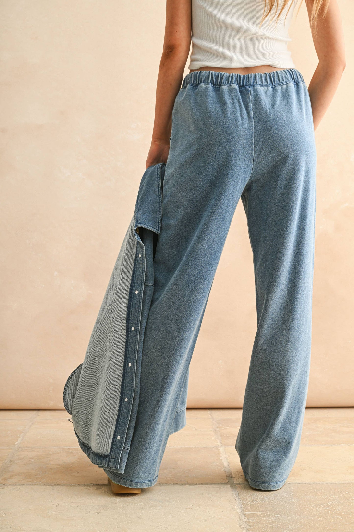 Washed Knitted Pants