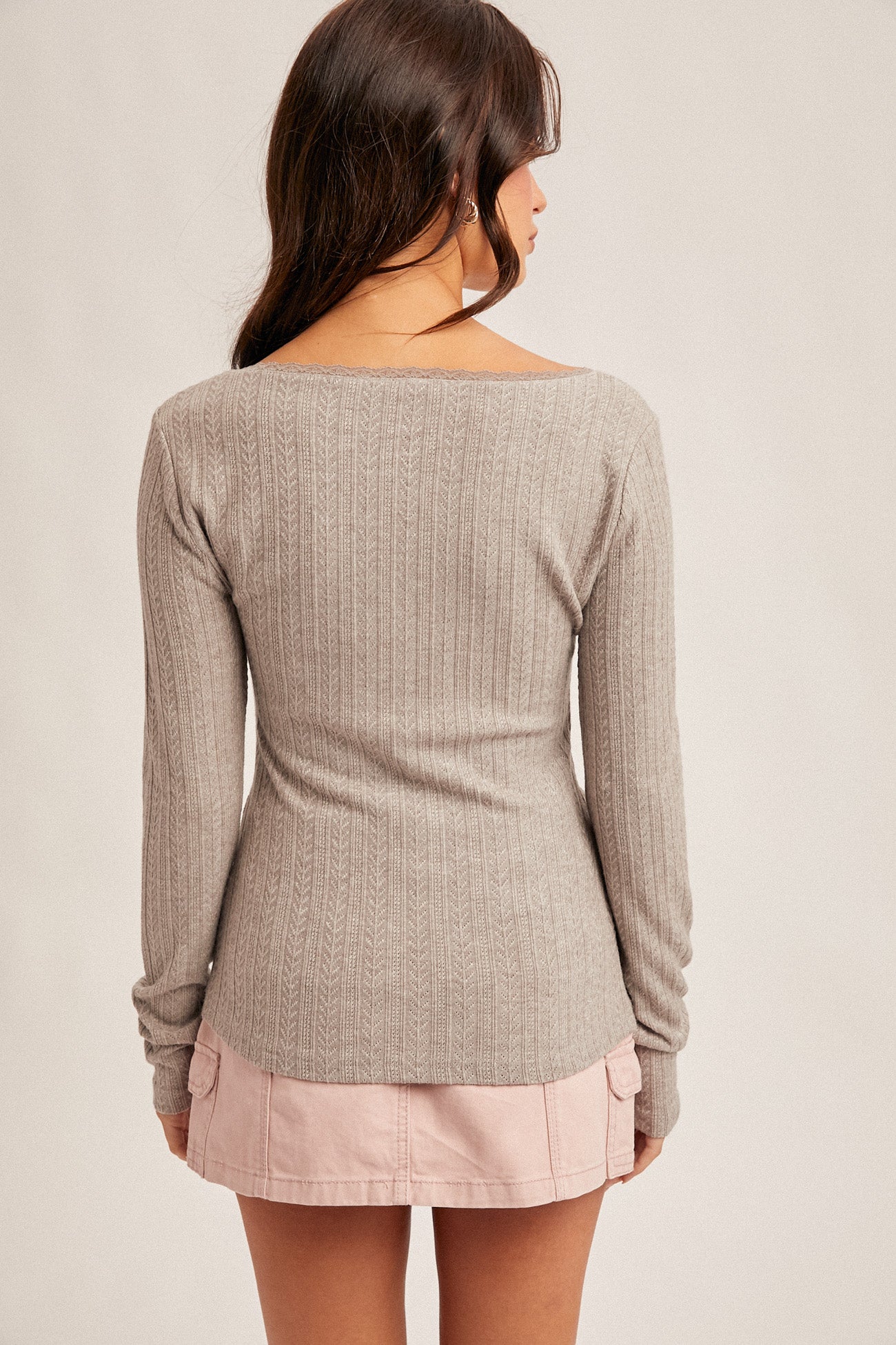Lace Neck Top