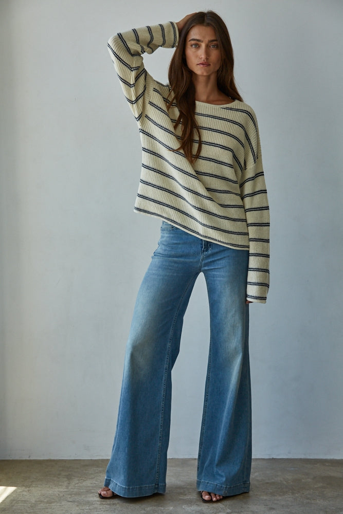 Ayla Striped Pullover
