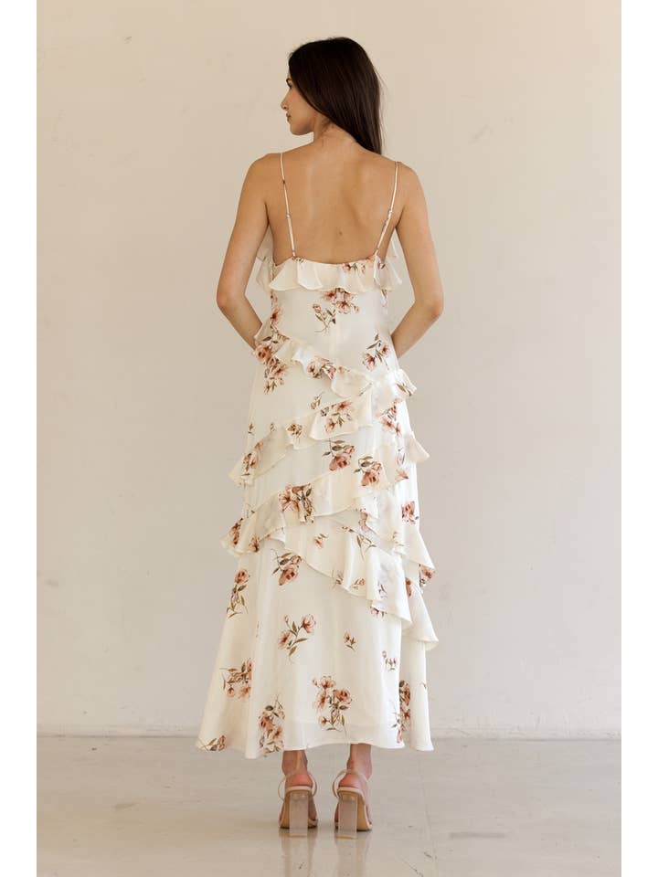 Floral Ruffle Maxi