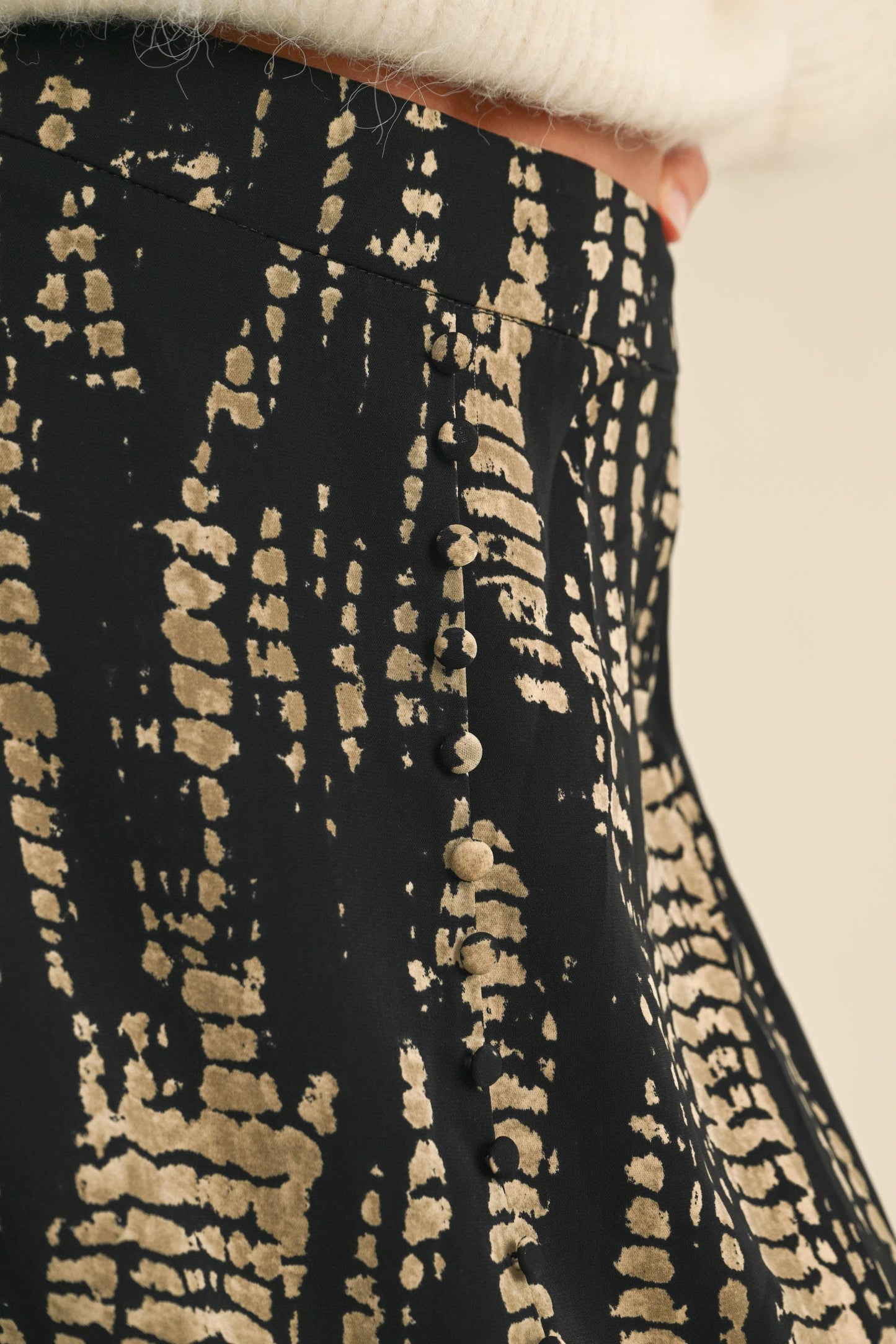 Pattern Maxi Skirt