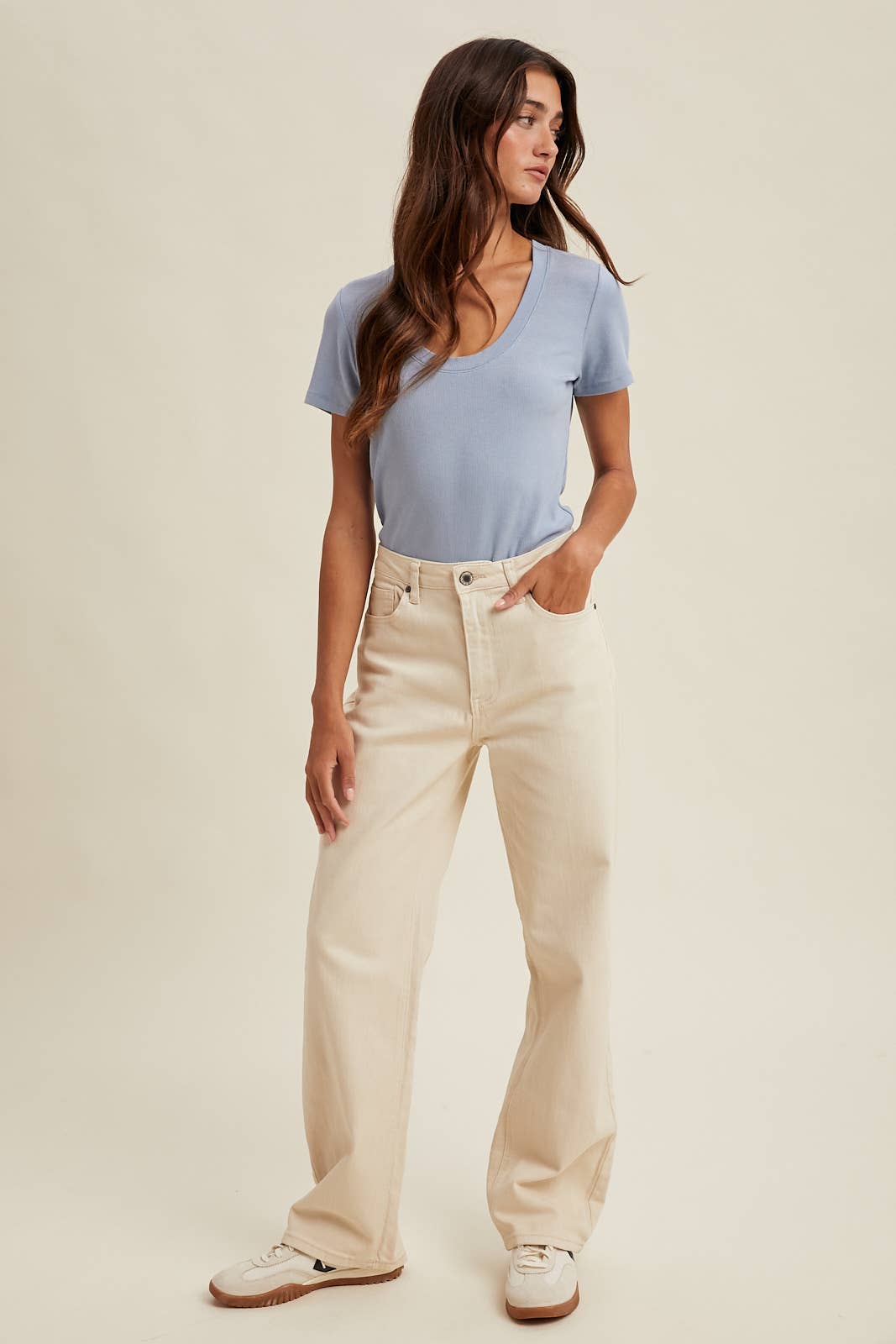 Scoop Neck Knit Top
