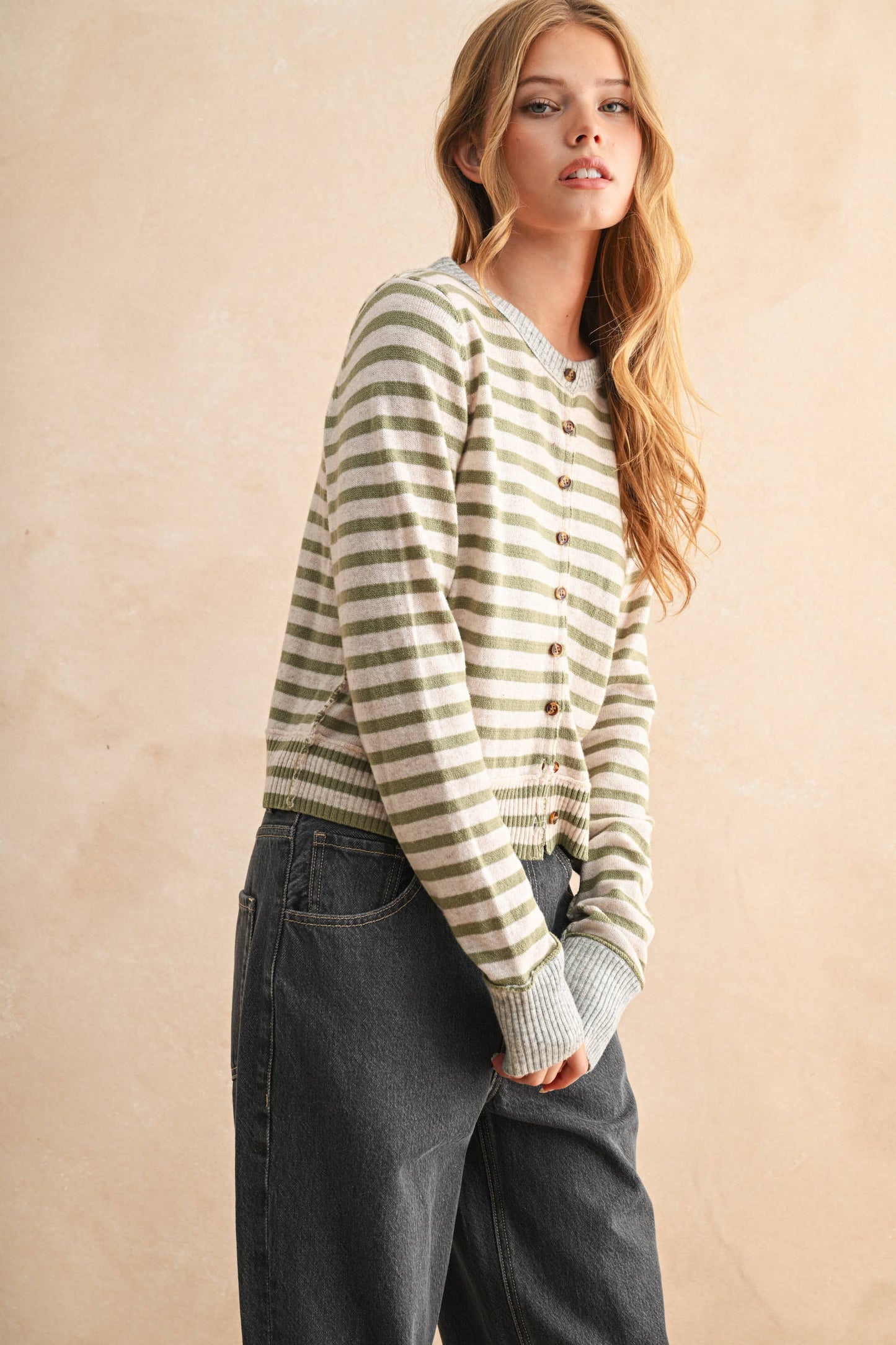 Thin Striped Cardi