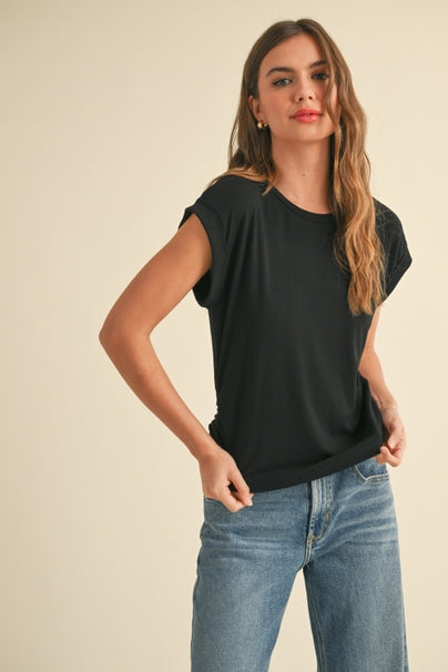 Ruching Detail Sleeve Top