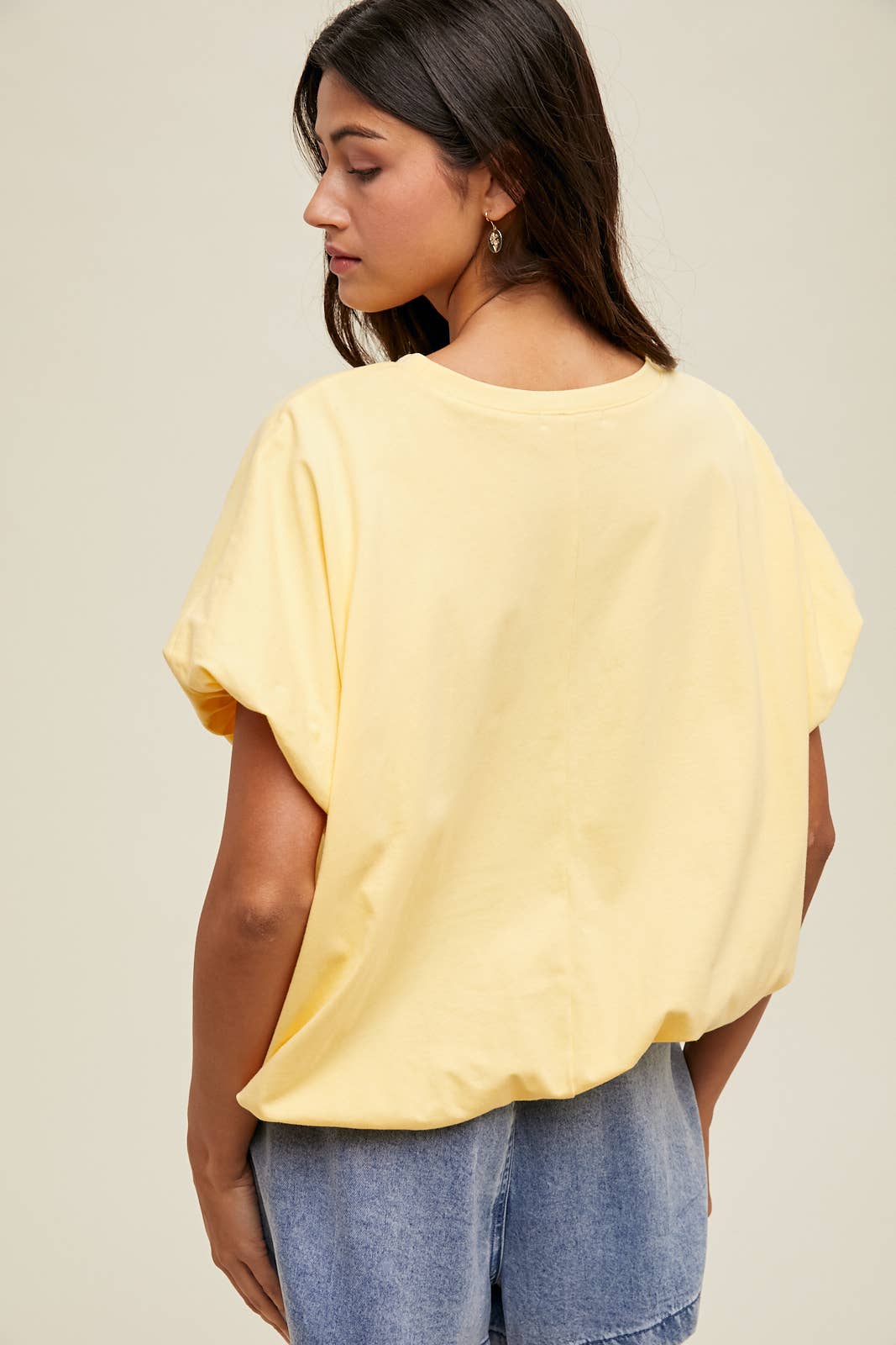 Bubble Hem Knit Top