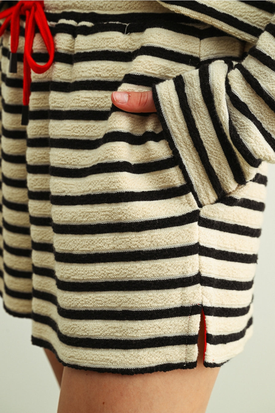 Textured Stripe Shorts