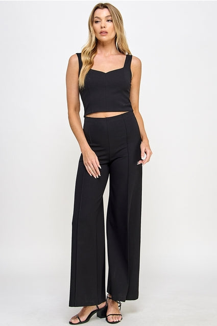 Wide Leg Ponte Pant