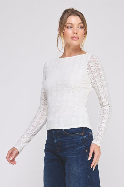 Long Sleeve Pattern Top