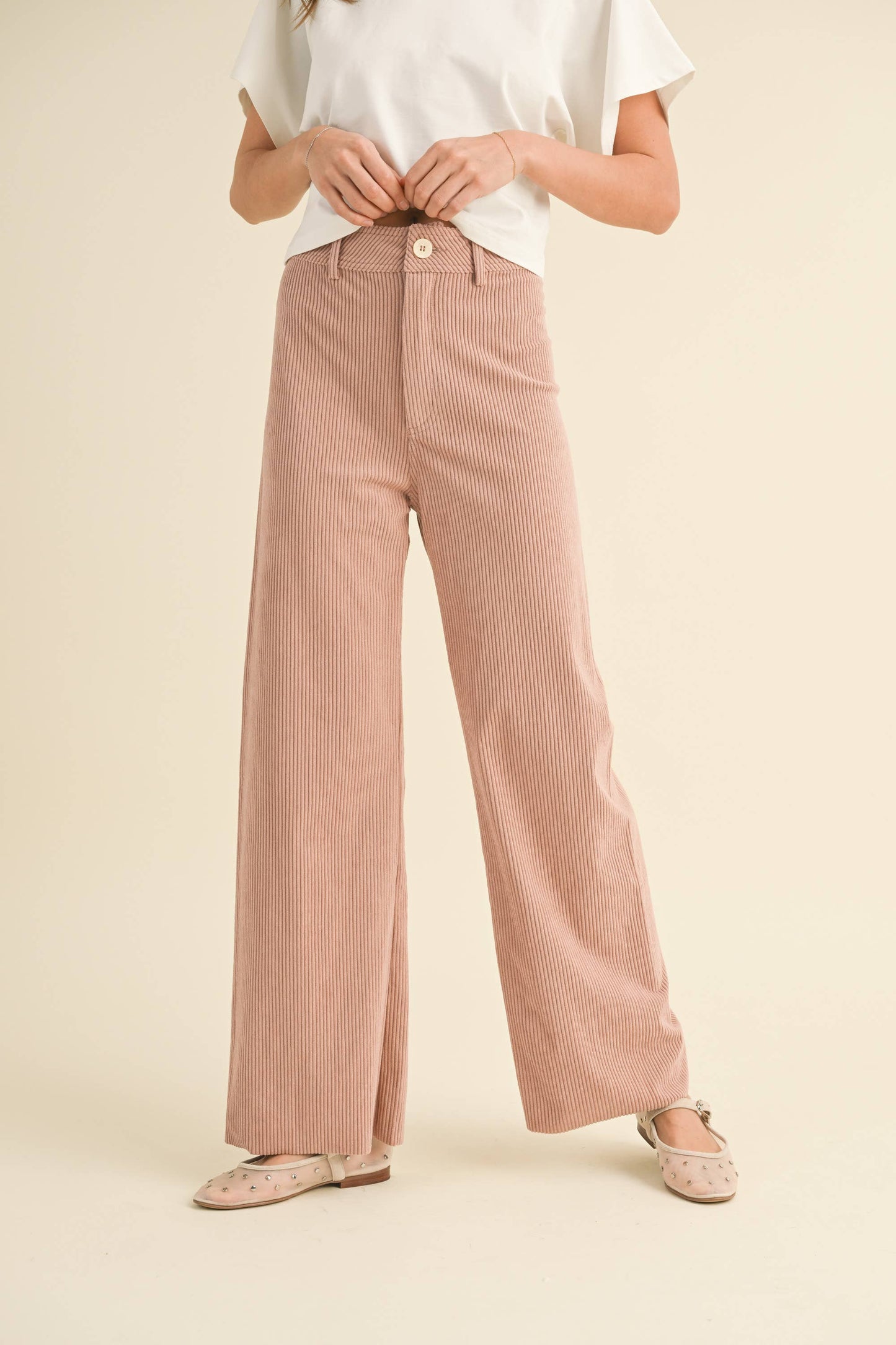 Corduroy Raw Edge Pants