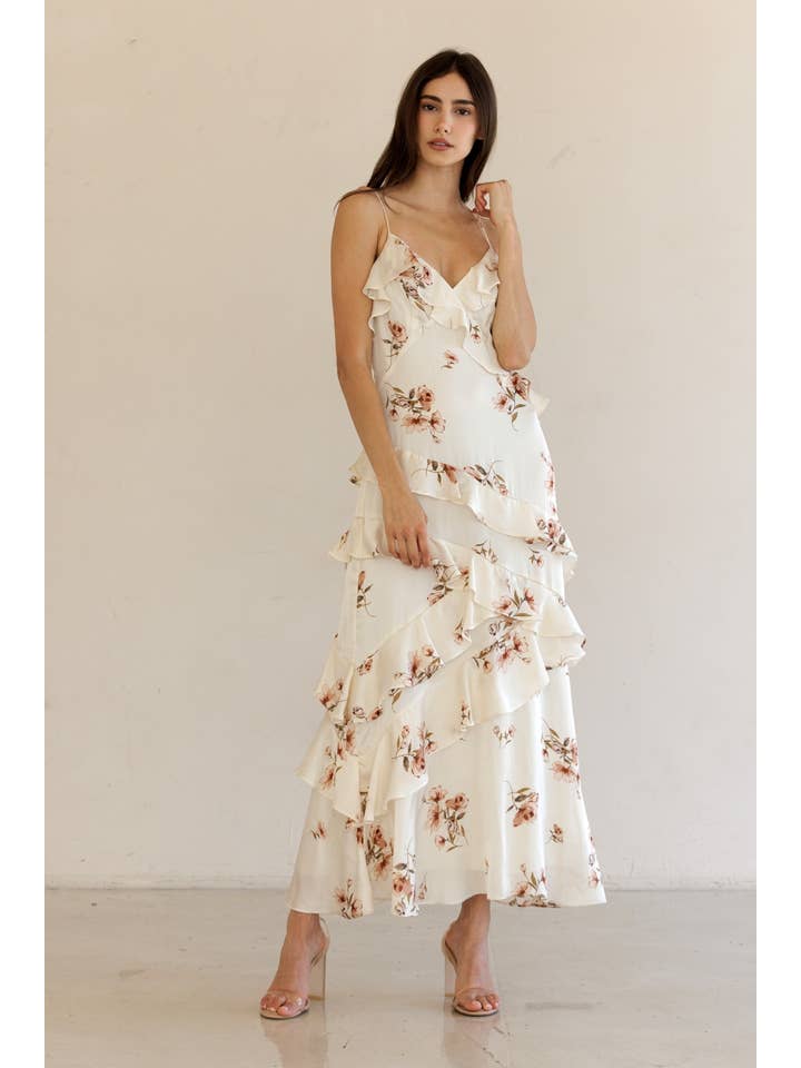 Floral Ruffle Maxi