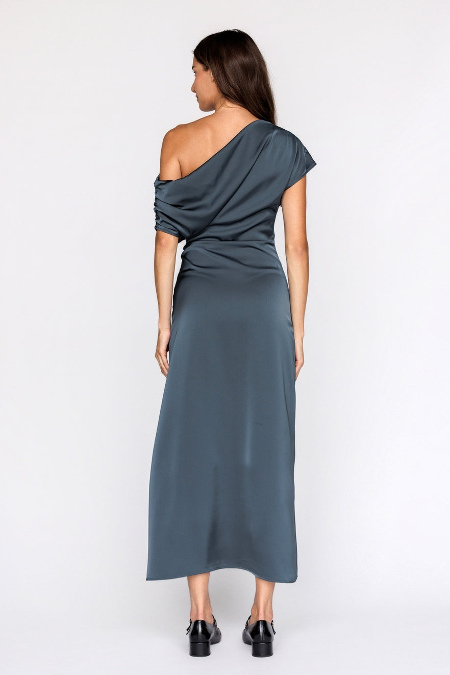 One Shoulder Midi Dress