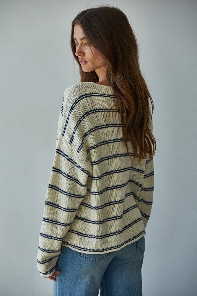 Ayla Striped Pullover