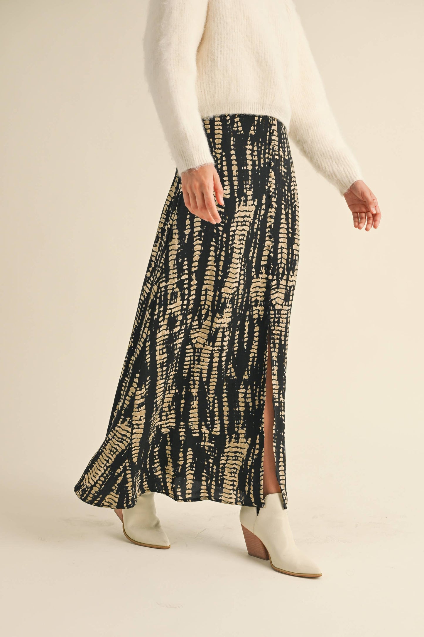 Pattern Maxi Skirt