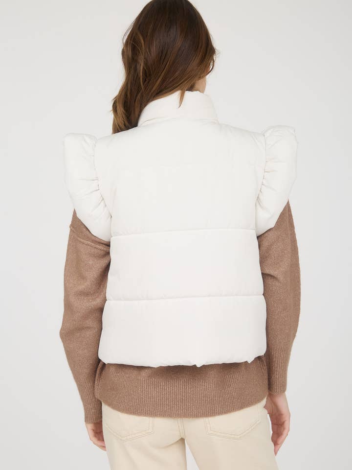 Flutter Sleeve Puffer Vest