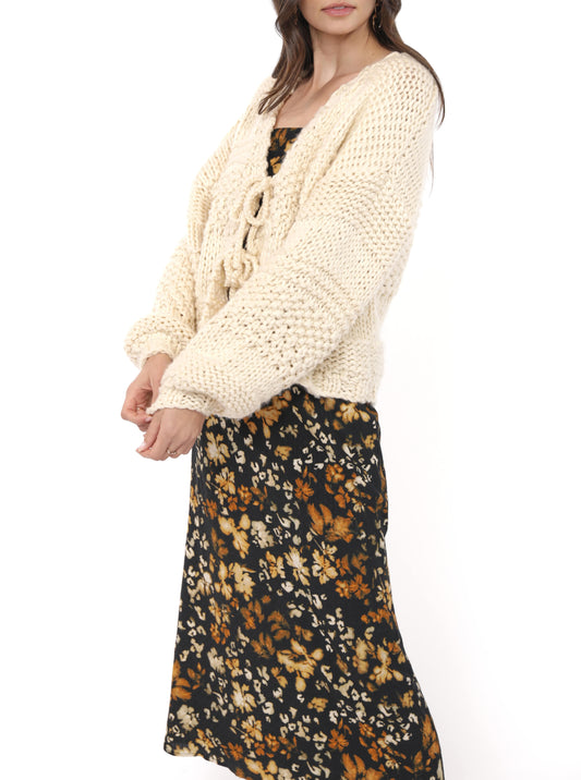 Tie Front Cardi