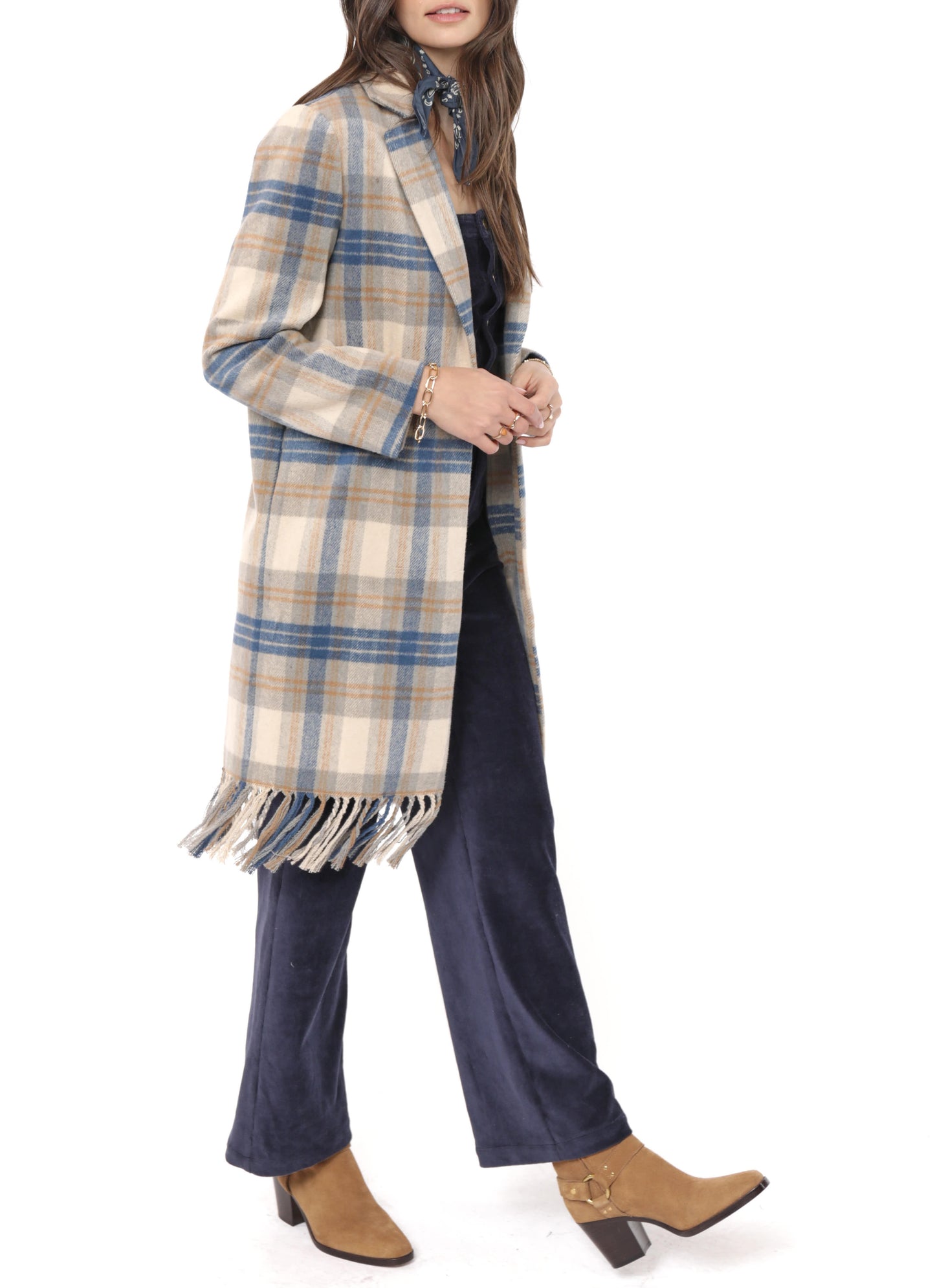 Prim Plaid Coat