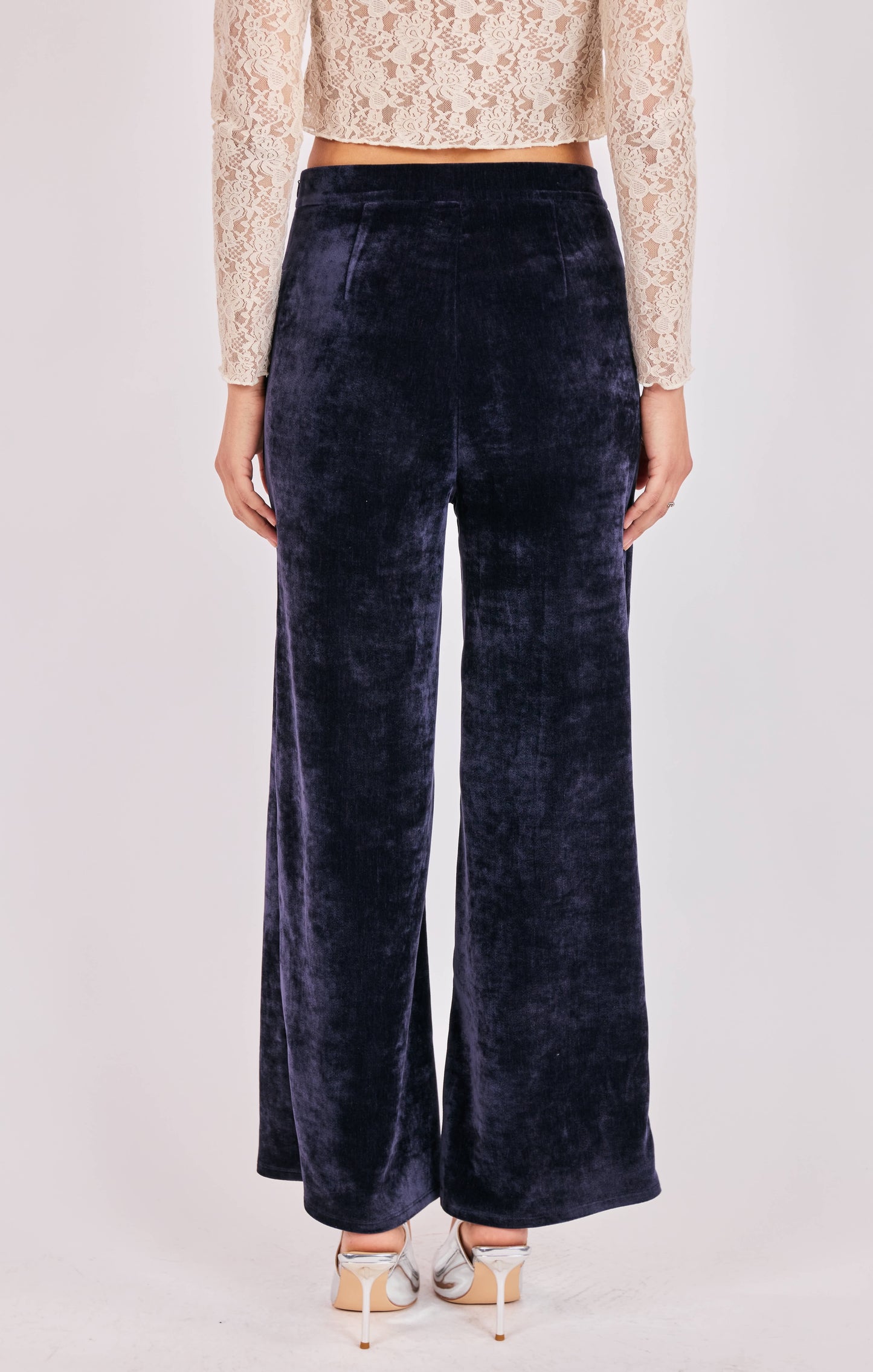 Velvet Wide Leg Pants