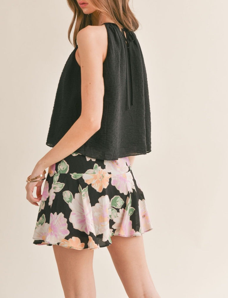Pleated Halter Top