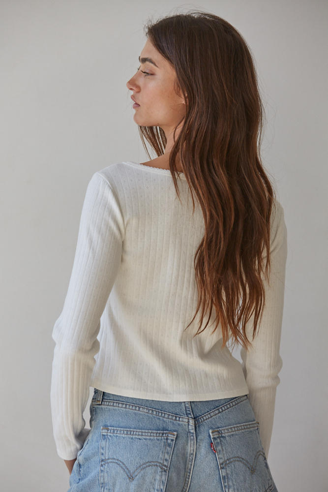 Pointelle Top