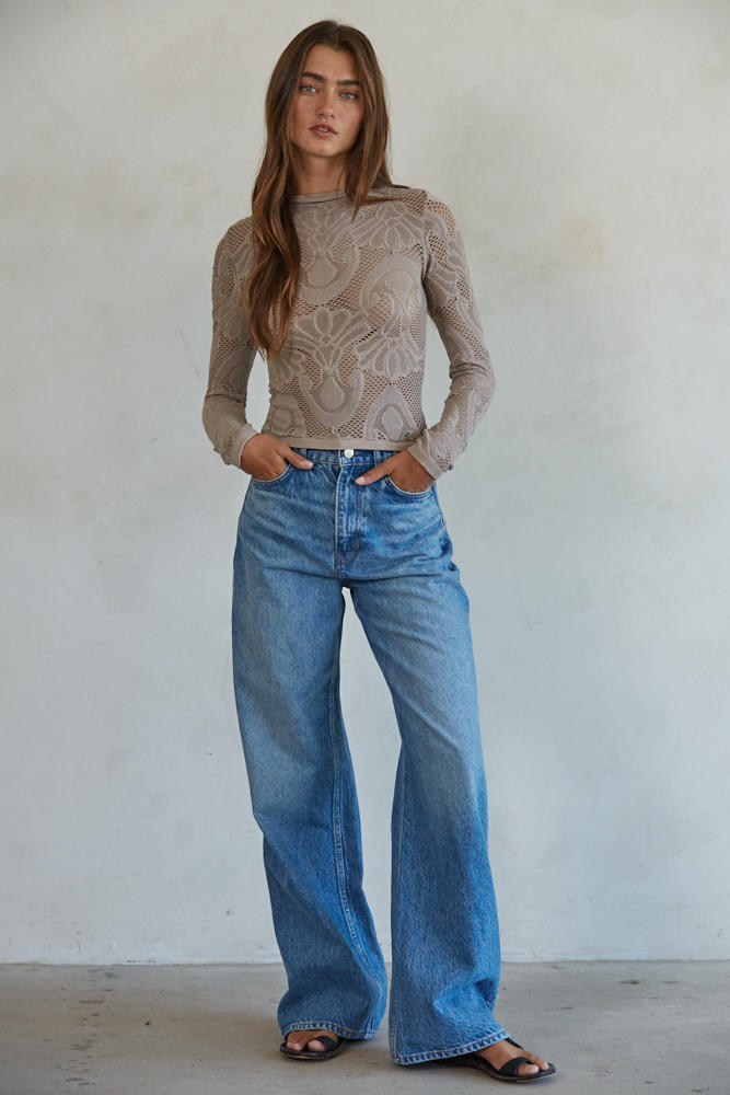Fishnet Layering Top