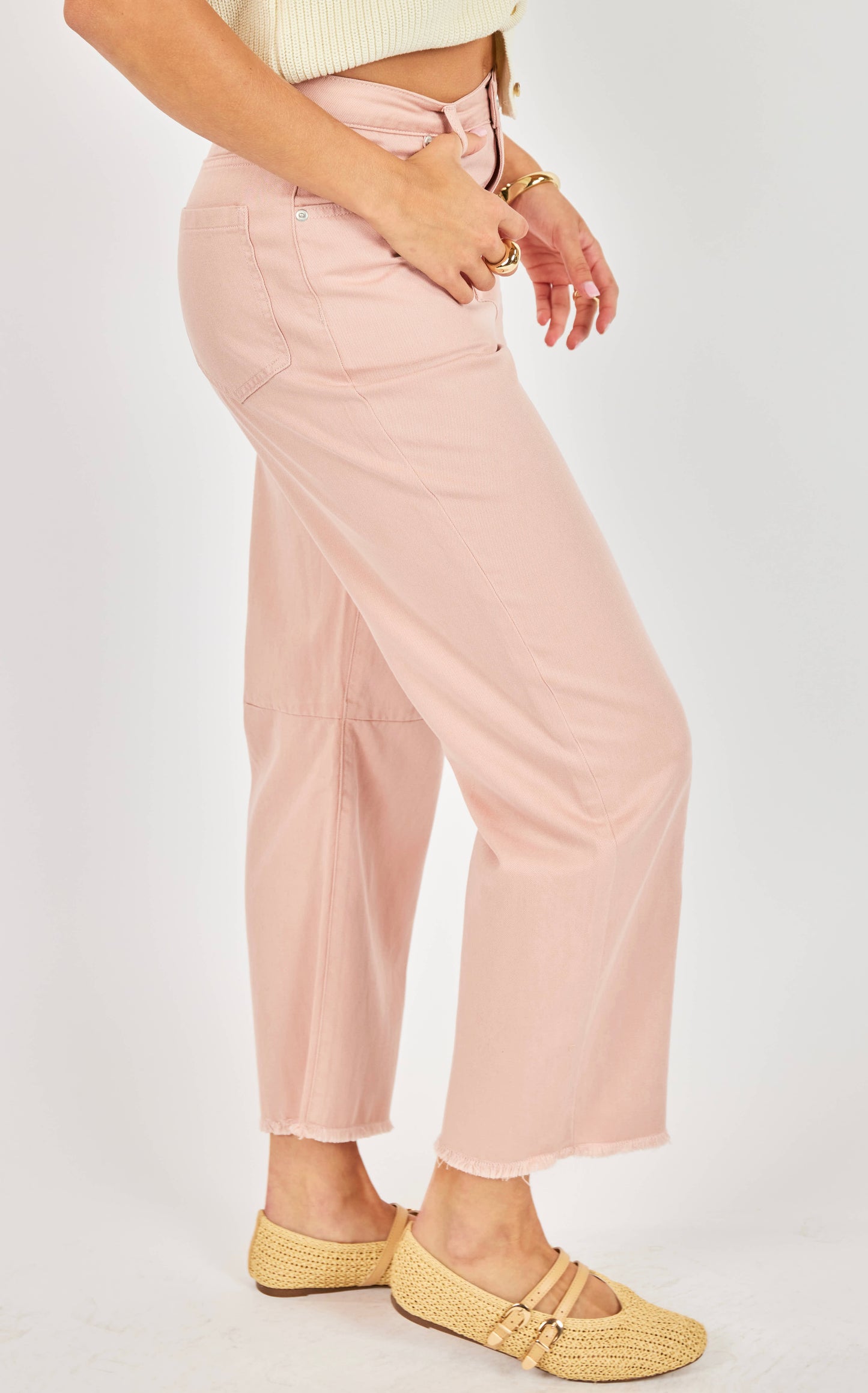 Judie Denim Barrel Pants