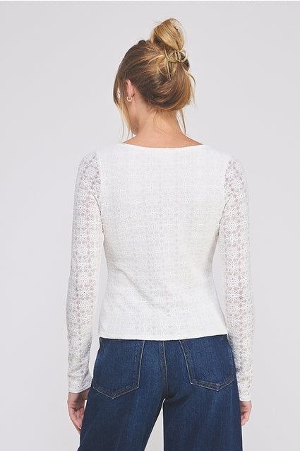 Long Sleeve Pattern Top