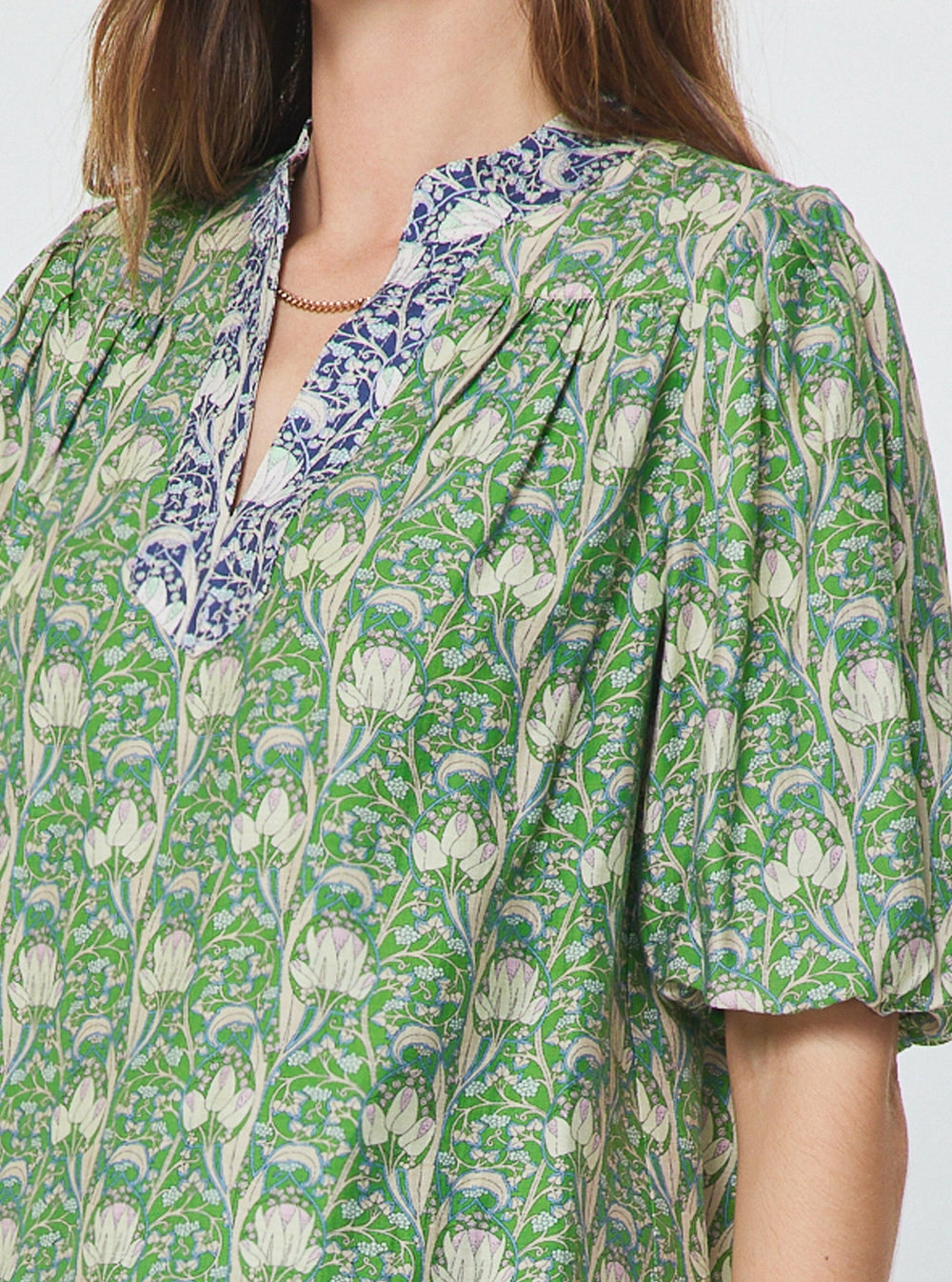 Lotus Flower Print Top