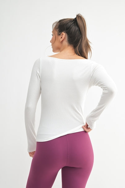 Barely There Boat Neck Top