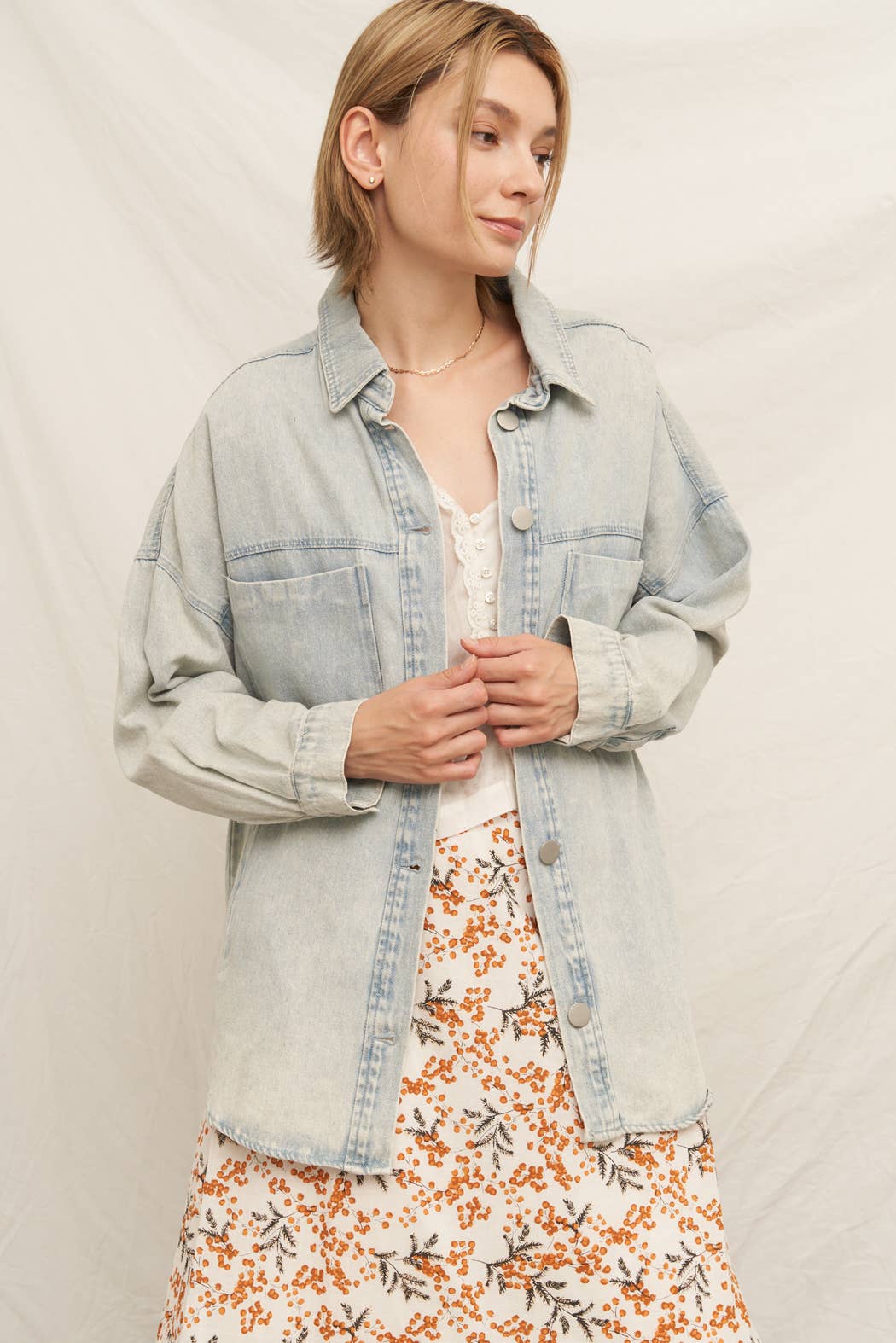 Lightweight Denim Jean Jacket
