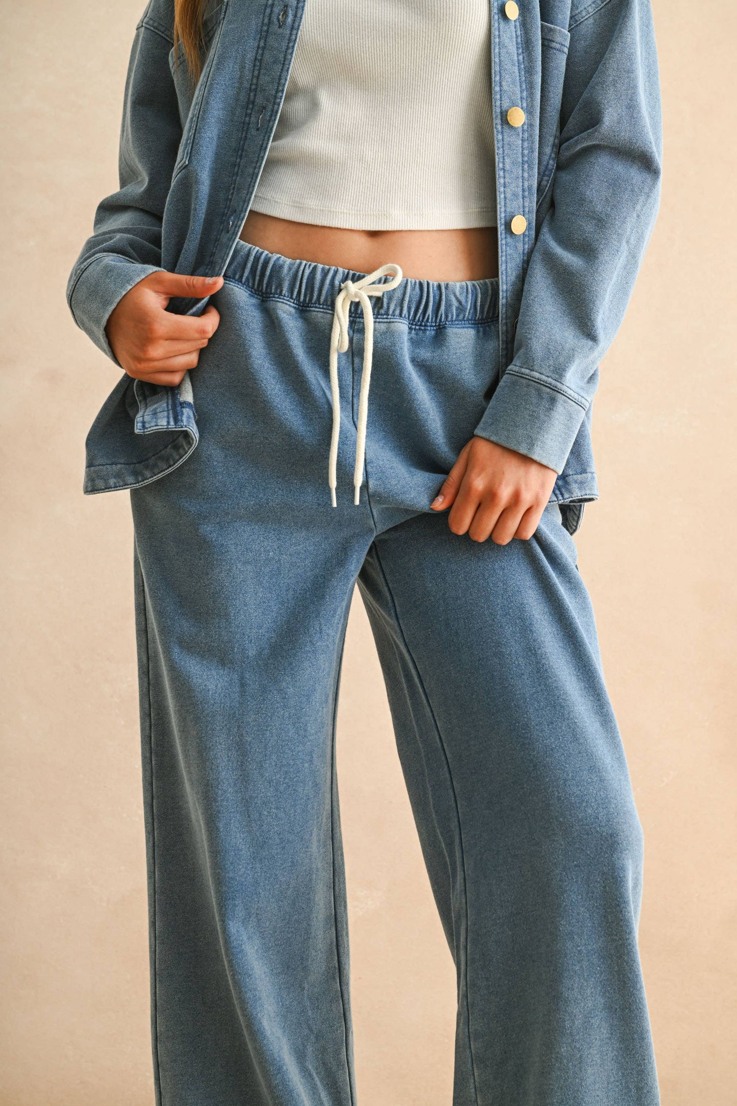 Washed Knitted Pants