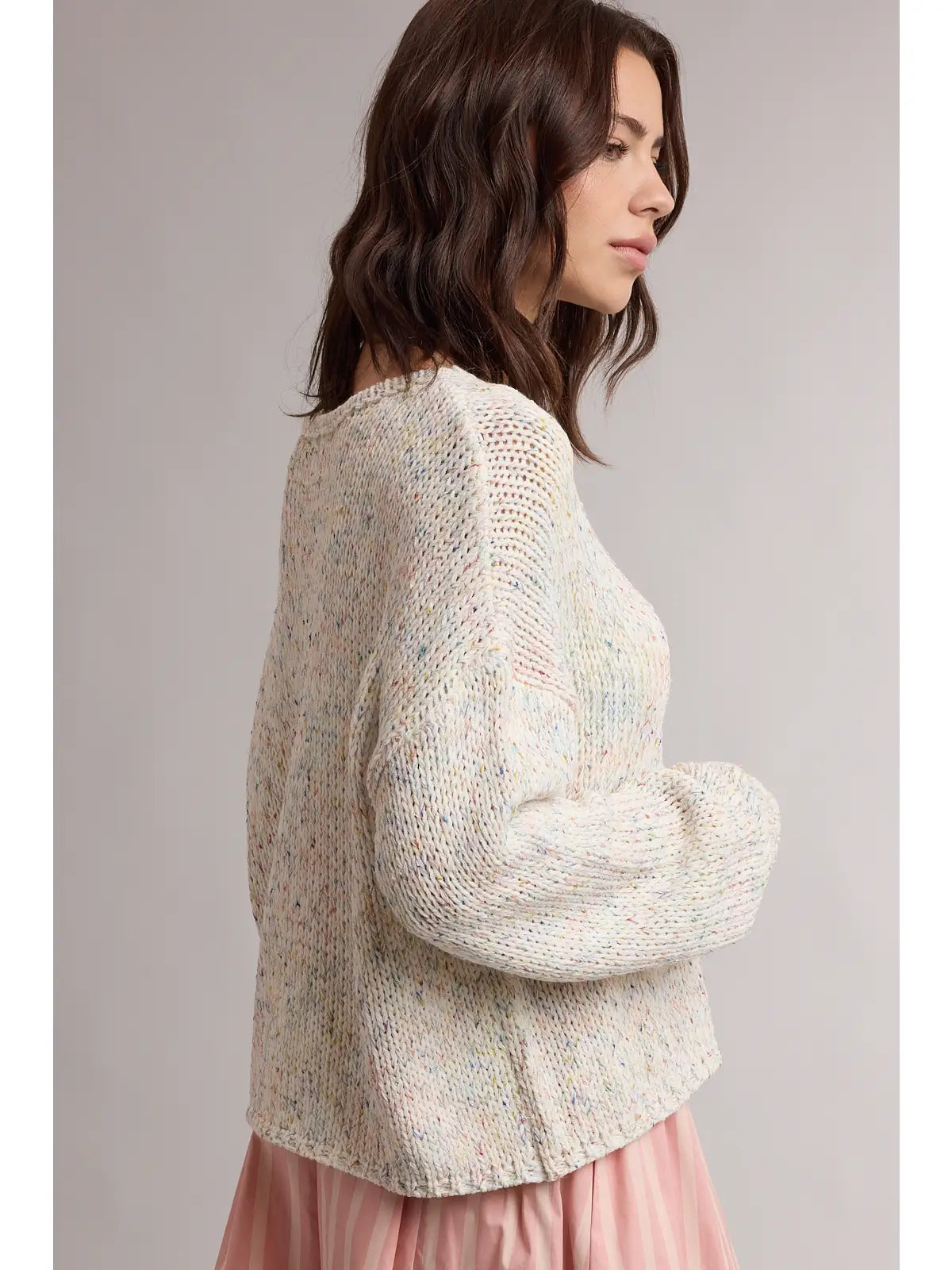 Multicolor Yarn Sweater