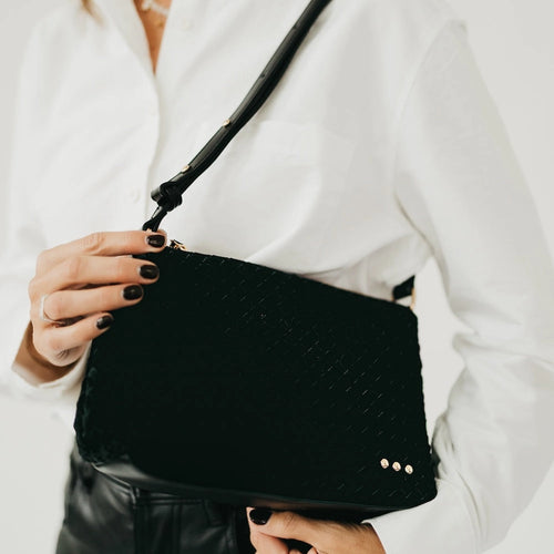 Suede Harper Shoulder Bag
