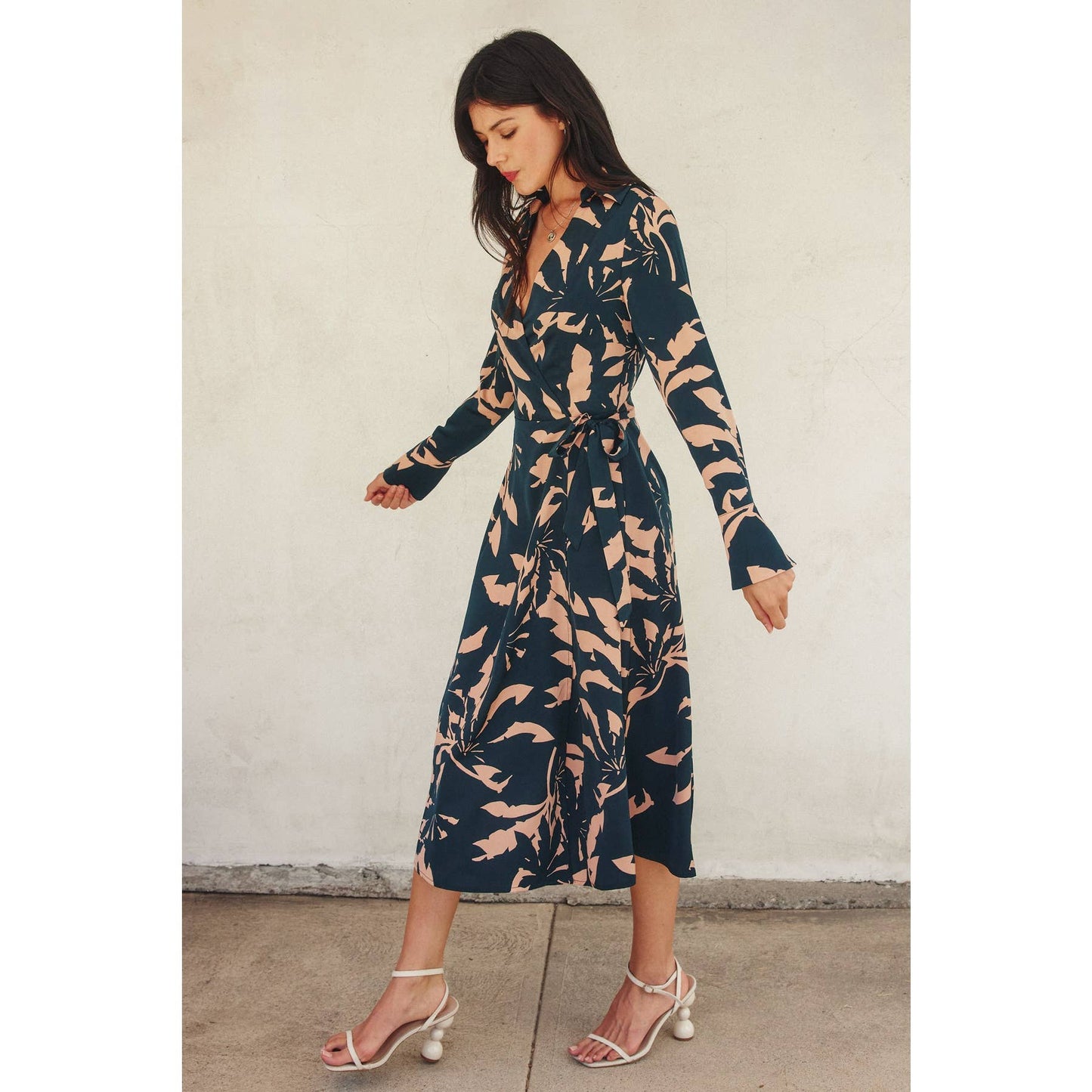 Rhythm Of Silence Wrap Dress