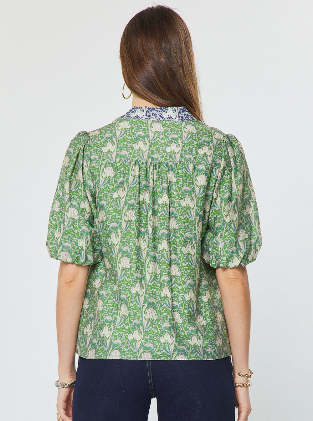 Lotus Flower Print Top