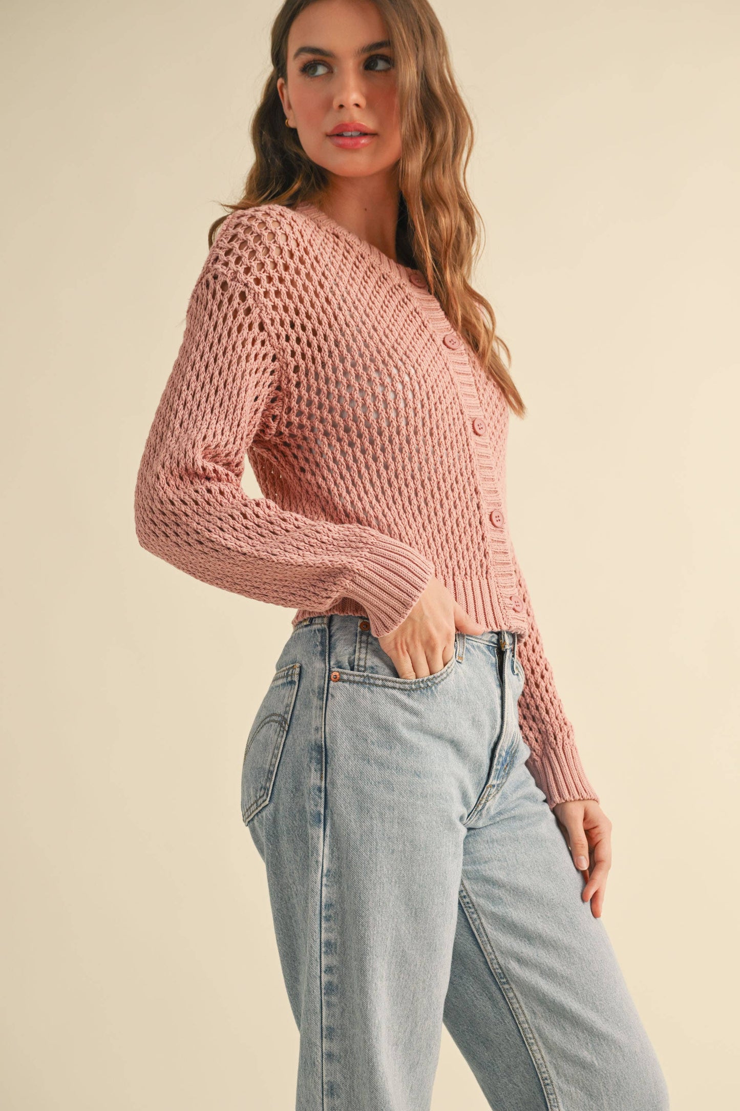 Crochet Knitted Cardi
