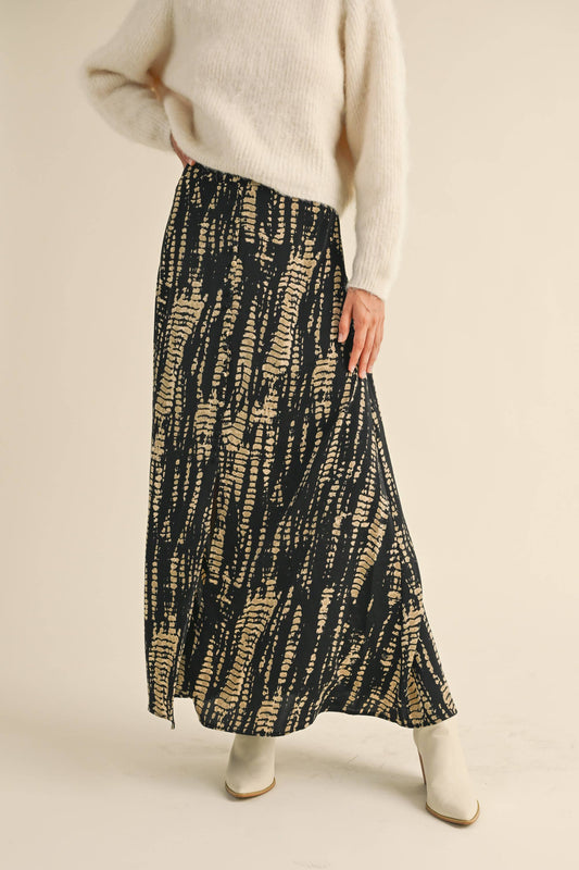 Pattern Maxi Skirt