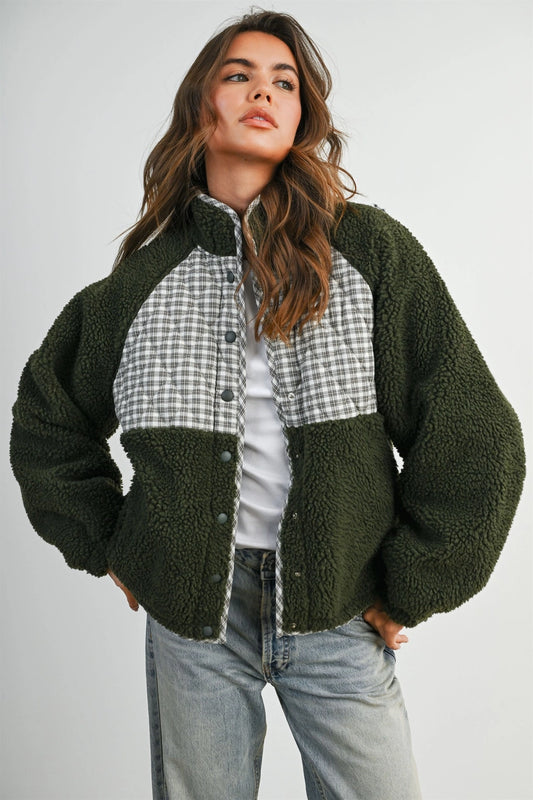 Plaid & Sherpa Jacket