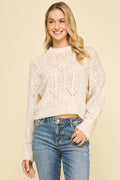 Eyelet Detail Sweater