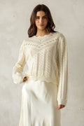 Pointelle Knit Sweater