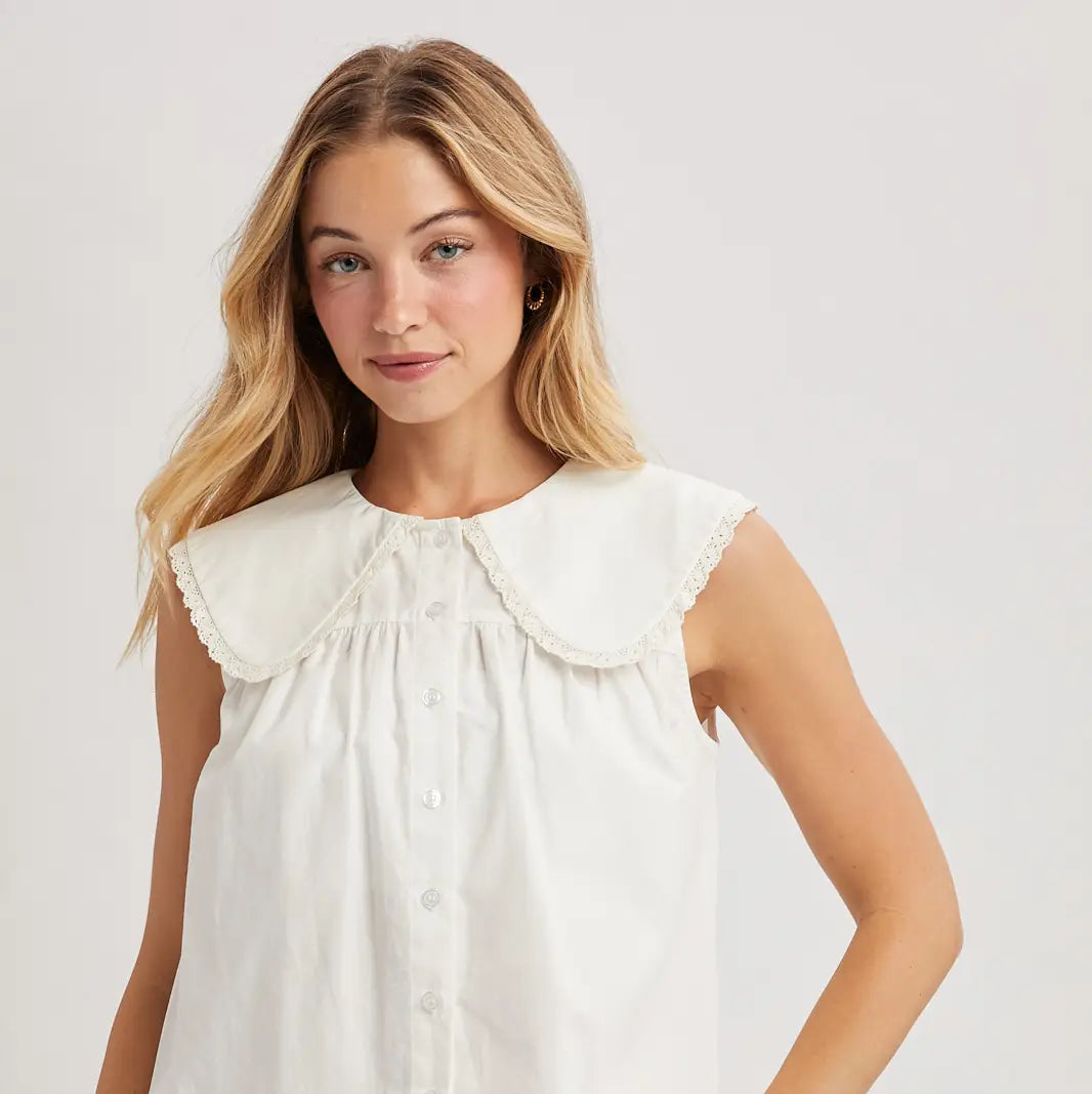 Peter Pan Collared Blouse