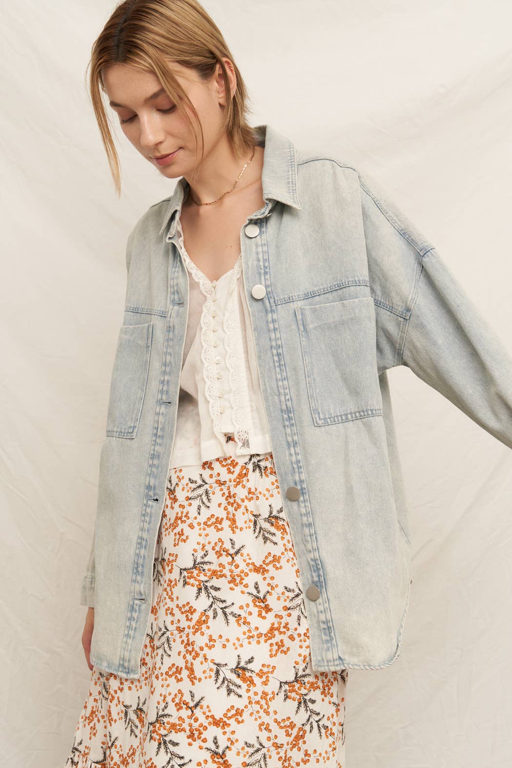 Lightweight Denim Jean Jacket