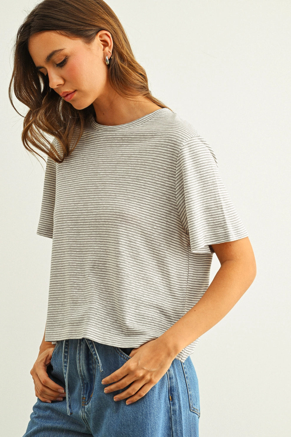 Striped Box Tee